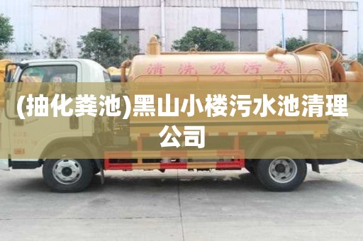 (抽化糞池)黑山小樓污水池清理公司