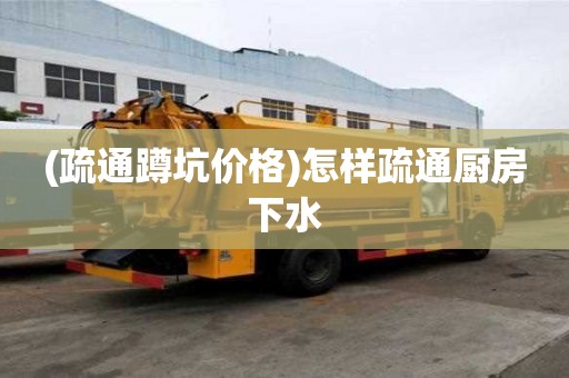 (疏通蹲坑價(jià)格)怎樣疏通廚房下水