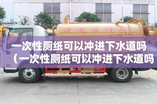 一次性廁紙可以沖進(jìn)下水道嗎（一次性廁紙可以沖進(jìn)下水道嗎）