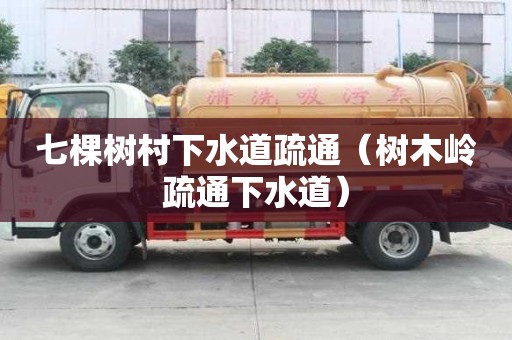七棵樹村下水道疏通（樹木嶺疏通下水道）