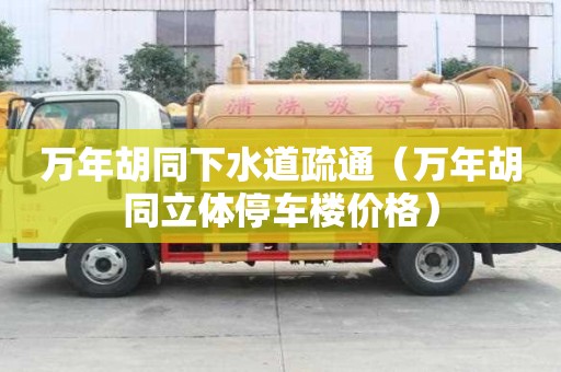 萬年胡同下水道疏通（萬年胡同立體停車樓價格）