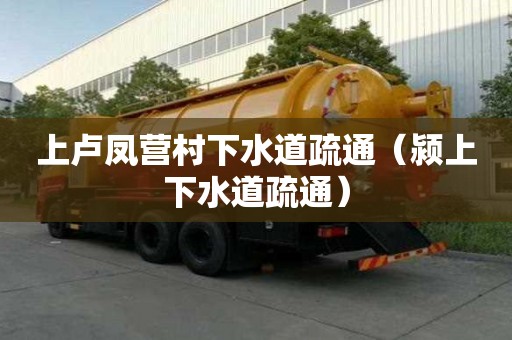 上盧鳳營村下水道疏通（潁上下水道疏通）