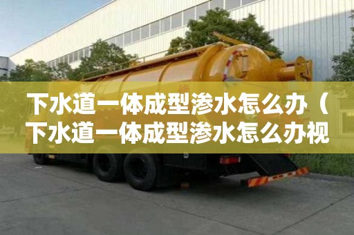 下水道一體成型滲水怎么辦（下水道一體成型滲水怎么辦視頻）