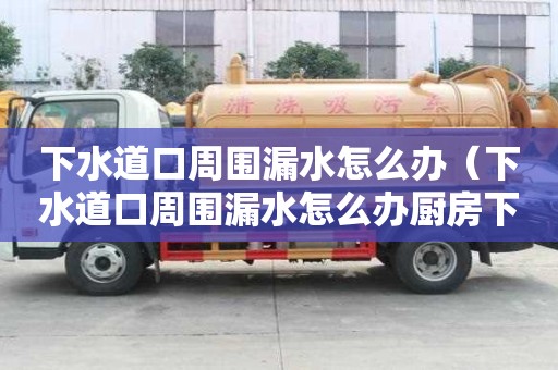 下水道口周圍漏水怎么辦（下水道口周圍漏水怎么辦廚房下水管反水怎么辦）