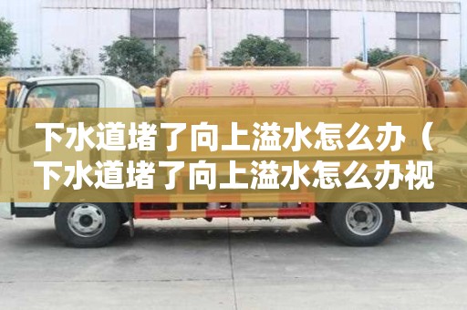 下水道堵了向上溢水怎么辦（下水道堵了向上溢水怎么辦視頻）