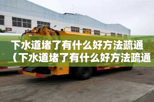 下水道堵了有什么好方法疏通（下水道堵了有什么好方法疏通嗎）