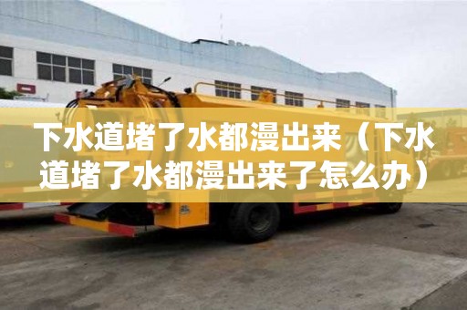 下水道堵了水都漫出來（下水道堵了水都漫出來了怎么辦）