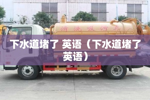 下水道堵了 英語（下水道堵了英語）