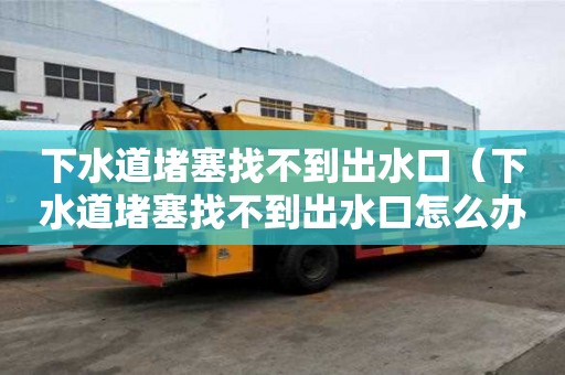 下水道堵塞找不到出水口（下水道堵塞找不到出水口怎么辦）