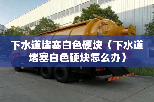 下水道堵塞白色硬塊（下水道堵塞白色硬塊怎么辦）