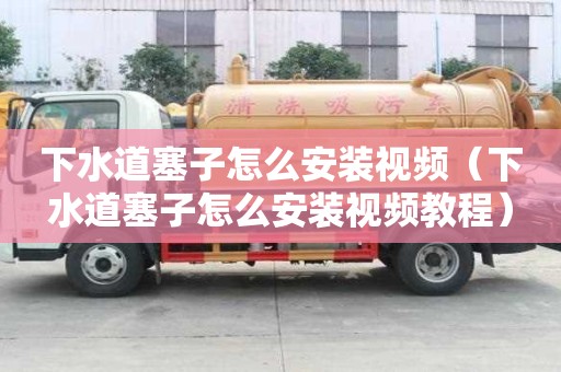 下水道塞子怎么安裝視頻（下水道塞子怎么安裝視頻教程）
