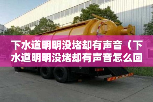 下水道明明沒堵卻有聲音（下水道明明沒堵卻有聲音怎么回事）