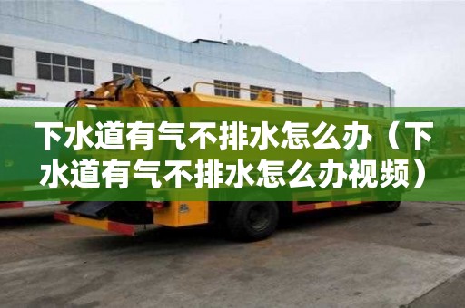 下水道有氣不排水怎么辦（下水道有氣不排水怎么辦視頻）
