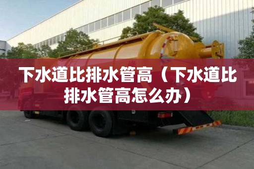 下水道比排水管高（下水道比排水管高怎么辦）