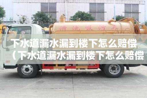 下水道漏水漏到樓下怎么賠償（下水道漏水漏到樓下怎么賠償的）