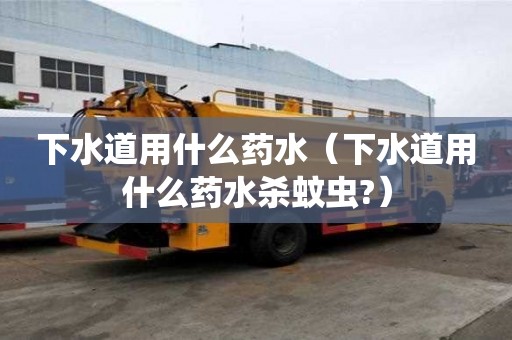 下水道用什么藥水（下水道用什么藥水殺蚊蟲?）