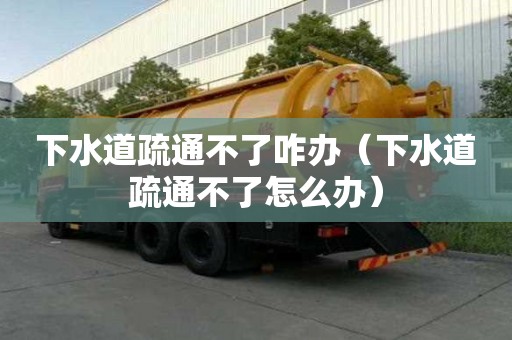 下水道疏通不了咋辦（下水道疏通不了怎么辦）