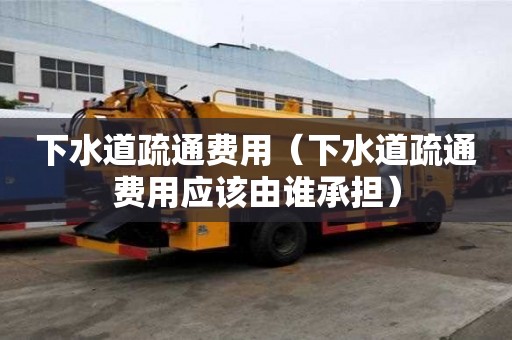 下水道疏通費用（下水道疏通費用應該由誰承擔）
