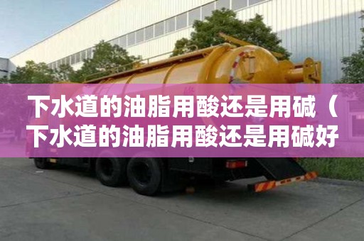 下水道的油脂用酸還是用堿（下水道的油脂用酸還是用堿好）