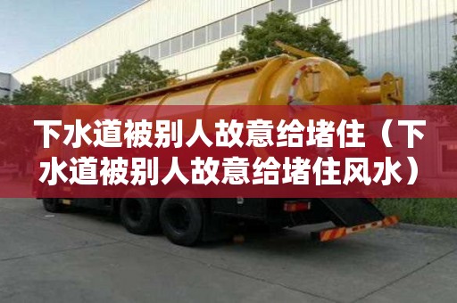 下水道被別人故意給堵?。ㄏ滤辣粍e人故意給堵住風水）