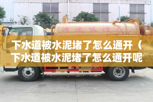 下水道被水泥堵了怎么通開（下水道被水泥堵了怎么通開呢）