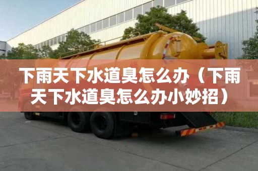 下雨天下水道臭怎么辦（下雨天下水道臭怎么辦小妙招）