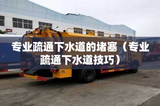 專業疏通下水道的堵塞（專業疏通下水道技巧）