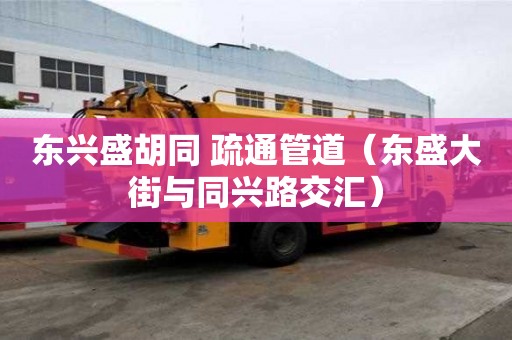 東興盛胡同 疏通管道（東盛大街與同興路交匯）
