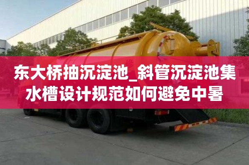 東大橋抽沉淀池_斜管沉淀池集水槽設計規范如何避免中暑