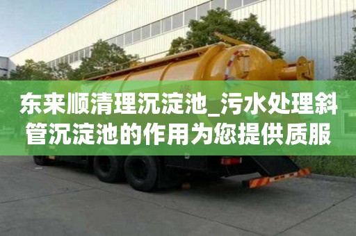 東來順清理沉淀池_污水處理斜管沉淀池的作用為您提供質服務