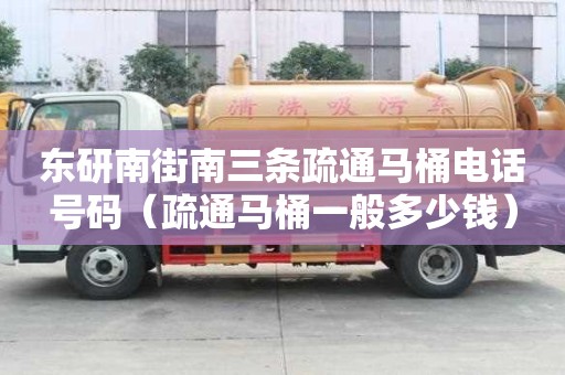 東研南街南三條疏通馬桶電話號碼（疏通馬桶一般多少錢）