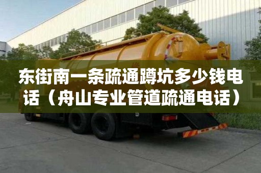 東街南一條疏通蹲坑多少錢電話（舟山專業管道疏通電話）