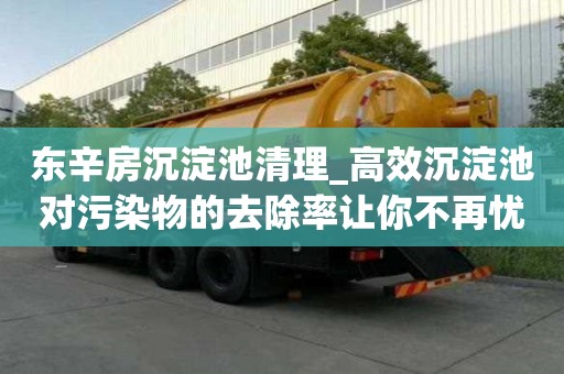 東辛房沉淀池清理_高效沉淀池對污染物的去除率讓你不再憂愁