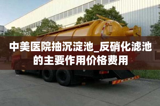 中美醫院抽沉淀池_反硝化濾池的主要作用價格費用