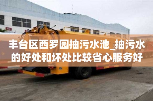 豐臺區西羅園抽污水池_抽污水的好處和壞處比較省心服務好