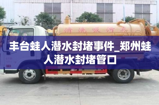 豐臺(tái)蛙人潛水封堵事件_鄭州蛙人潛水封堵管口