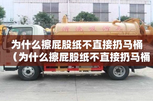 為什么擦屁股紙不直接扔馬桶（為什么擦屁股紙不直接扔馬桶里）