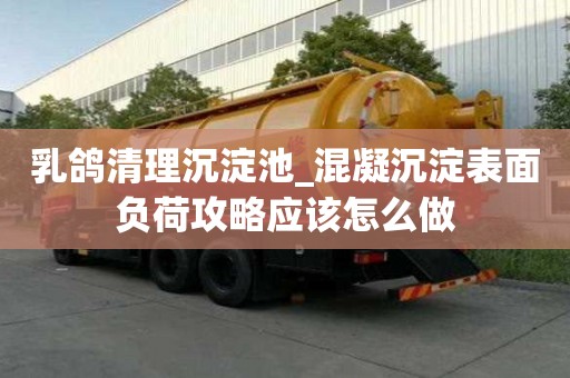 乳鴿清理沉淀池_混凝沉淀表面負荷攻略應該怎么做