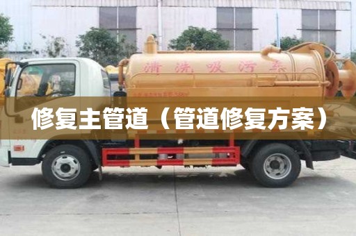 修復主管道（管道修復方案）