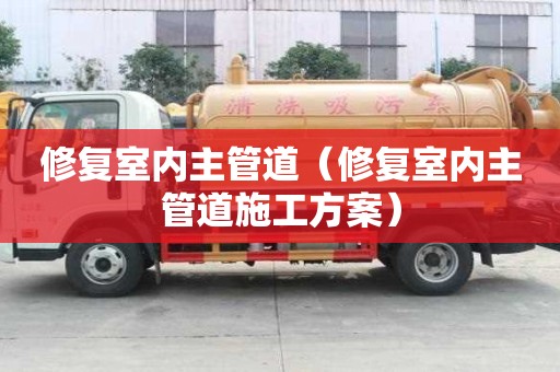 修復(fù)室內(nèi)主管道（修復(fù)室內(nèi)主管道施工方案）