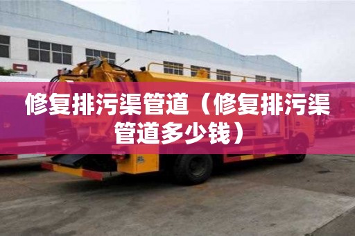 修復排污渠管道（修復排污渠管道多少錢）