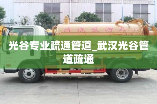 光谷專業疏通管道_武漢光谷管道疏通