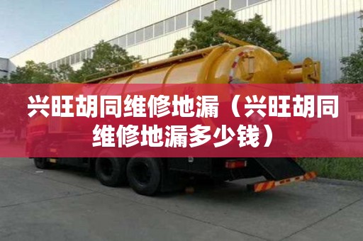 興旺胡同維修地漏（興旺胡同維修地漏多少錢）