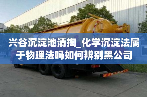 興谷沉淀池清掏_化學沉淀法屬于物理法嗎如何辨別黑公司