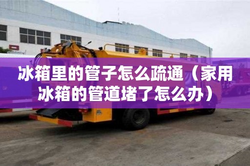 冰箱里的管子怎么疏通（家用冰箱的管道堵了怎么辦）