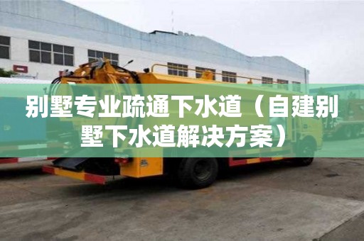 別墅專業疏通下水道（自建別墅下水道解決方案）