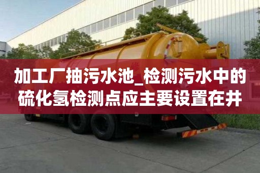 加工廠抽污水池_檢測污水中的硫化氫檢測點應主要設置在井的找哪個
