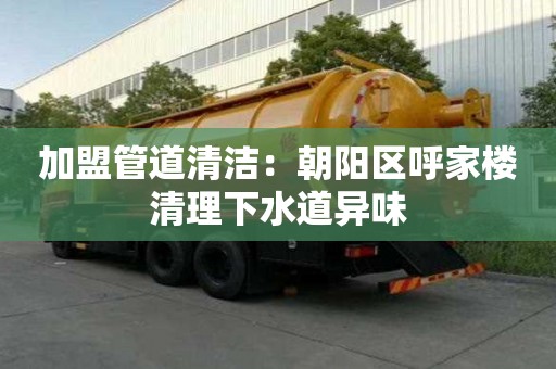 加盟管道清潔：朝陽區呼家樓清理下水道異味