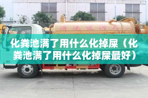 化糞池滿了用什么化掉屎（化糞池滿了用什么化掉屎最好）