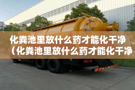 化糞池里放什么藥才能化干凈（化糞池里放什么藥才能化干凈呢）